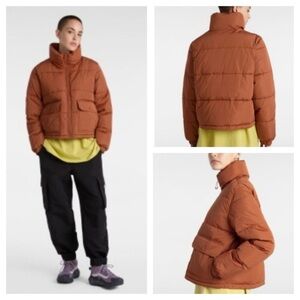 Vans Rust Orange Puffer Jacket Aubrey Primaloft Puffer Jacket size L NWT